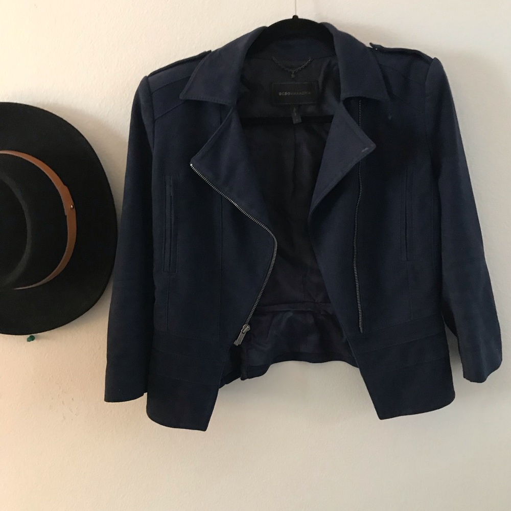 BCBG Suede cropped jacket